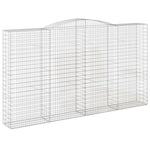 7 db íves horganyzott vas gabion kosár 400x50x220/240 cm 3
