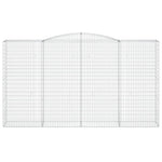 7 db íves horganyzott vas gabion kosár 400x50x220/240 cm 4