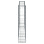 7 db íves horganyzott vas gabion kosár 400x50x220/240 cm 5