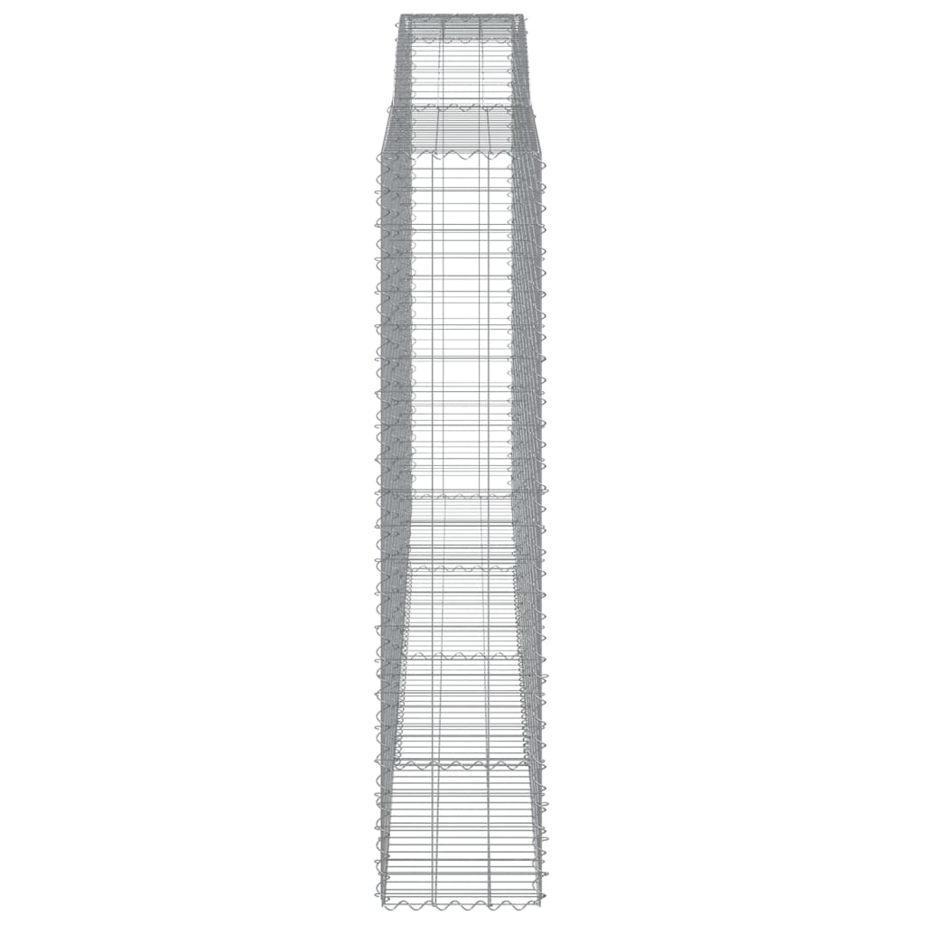 7 db íves horganyzott vas gabion kosár 400x50x220/240 cm 5