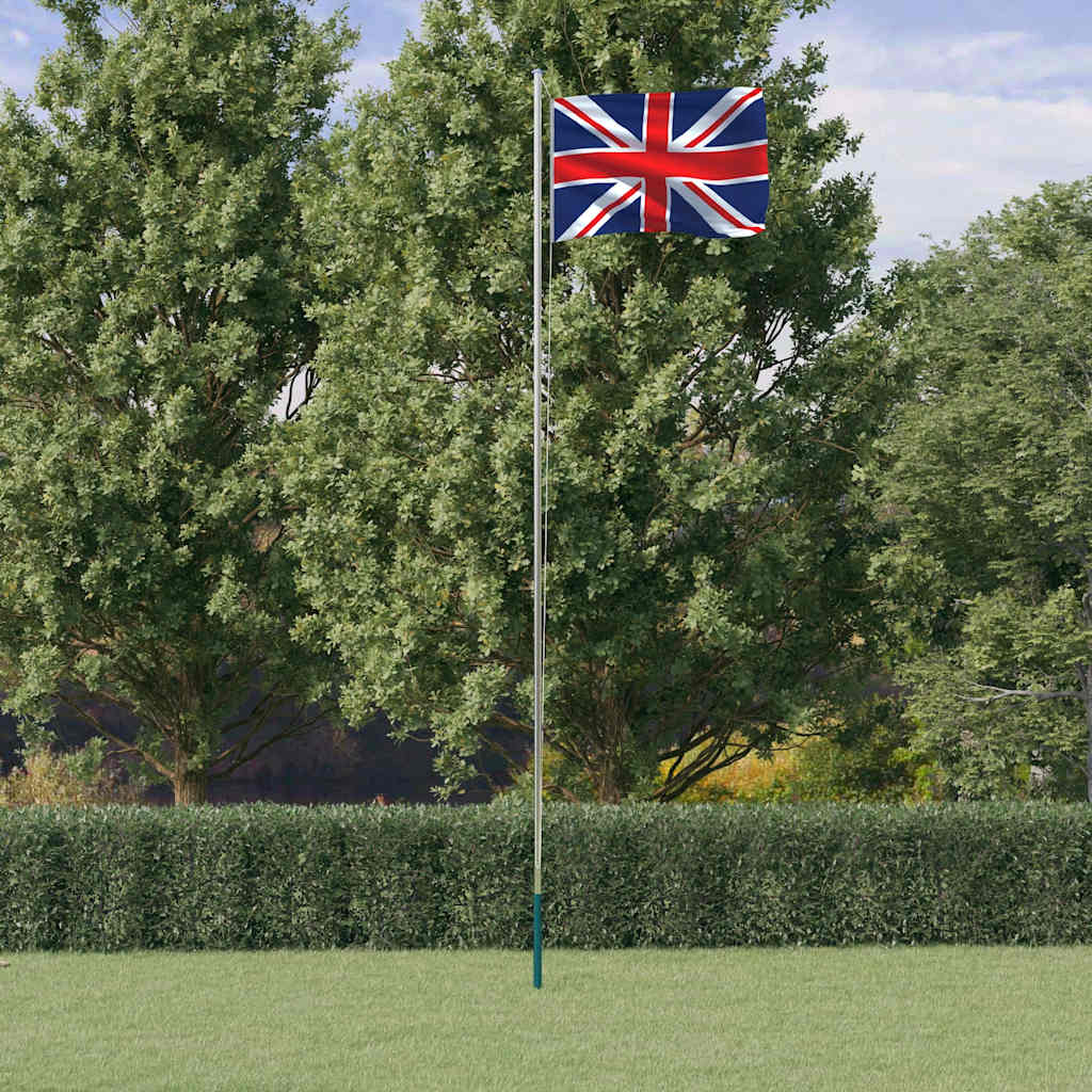 Alumínium brit zászló és rúd 6,08 m
