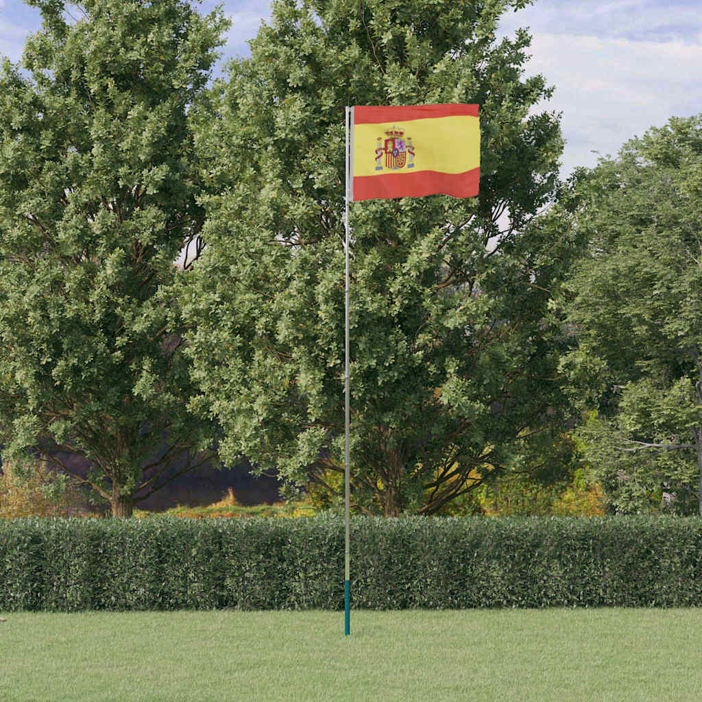Spanyol alumínium zászló és rúd 5,5 m