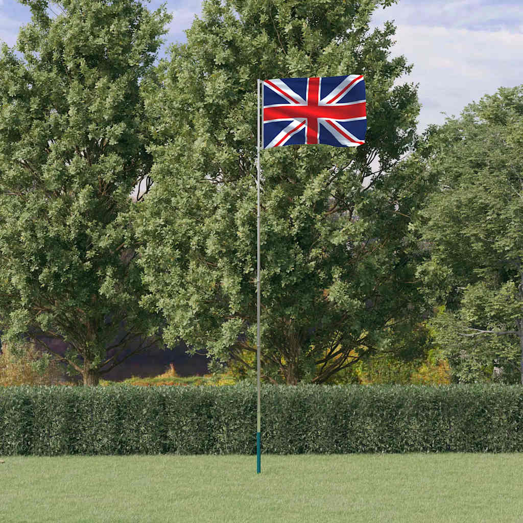 Brit alumínium zászló és rúd 5,5 m