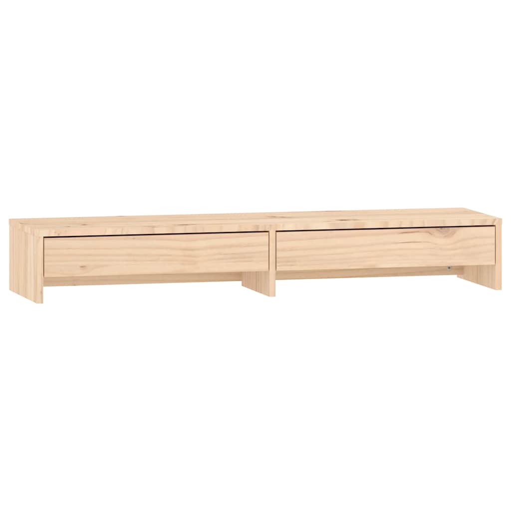 Tömör fenyőfa monitorállvány 100x27x15 cm 2