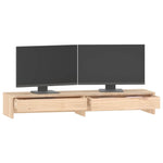 Tömör fenyőfa monitorállvány 100x27x15 cm 4
