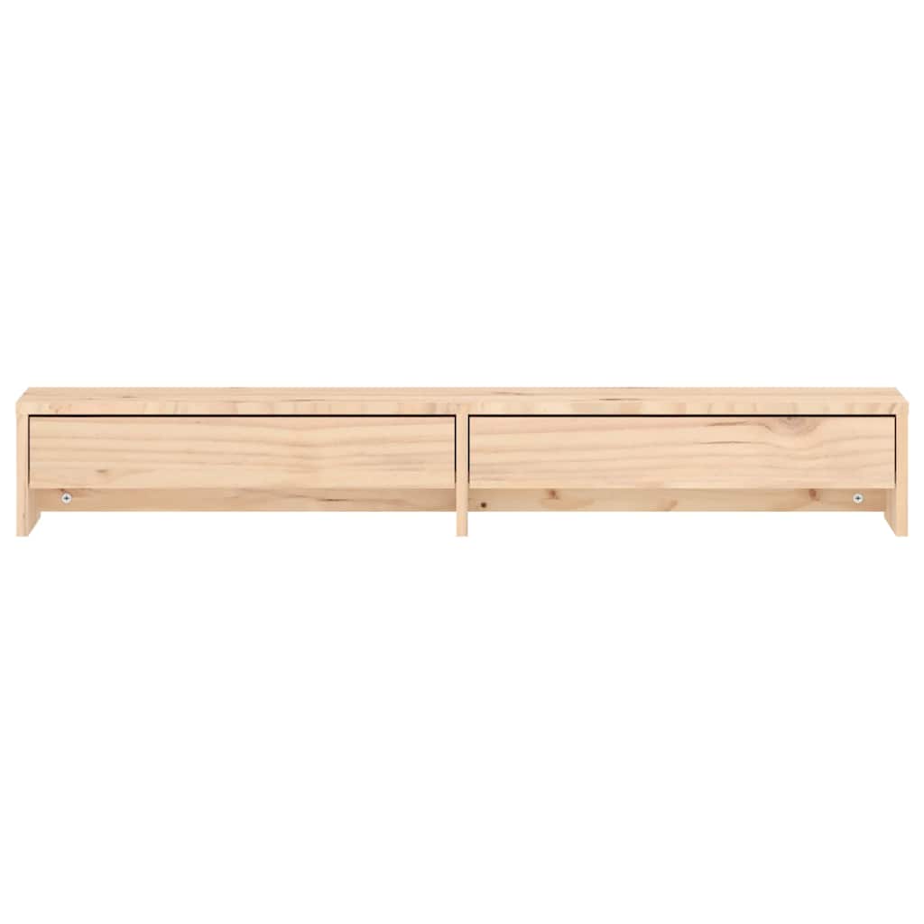 Tömör fenyőfa monitorállvány 100x27x15 cm 5