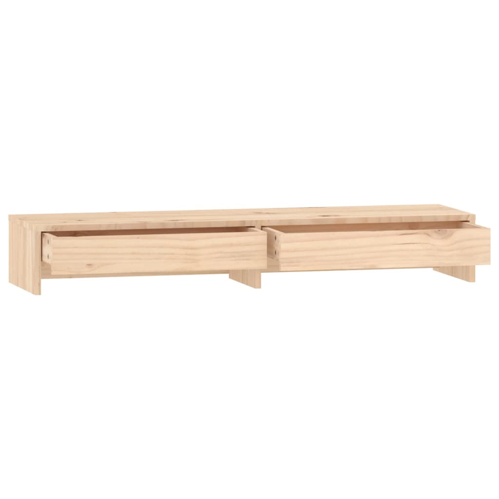 Tömör fenyőfa monitorállvány 100x27x15 cm 6
