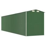 Zöld horganyzott acél kerti fészer 192x772x223 cm 6