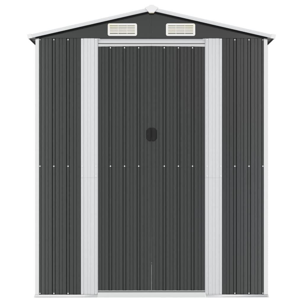 Antracitszürke horganyzott acél kerti fészer 192 x 689 x 223 cm 3