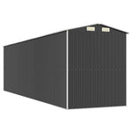 Antracitszürke horganyzott acél kerti fészer 192 x 689 x 223 cm 6
