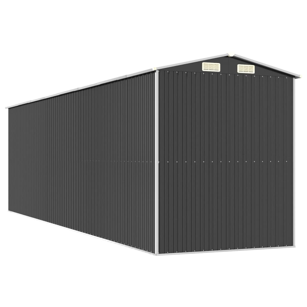Antracitszürke horganyzott acél kerti fészer 192 x 689 x 223 cm 6
