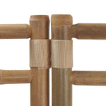 3 paneles összecsukható bambusz és vászon térelválasztó 120 cm 7