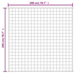 Kék szövet súlyozott takaró 200 x 200 cm 13 kg 7