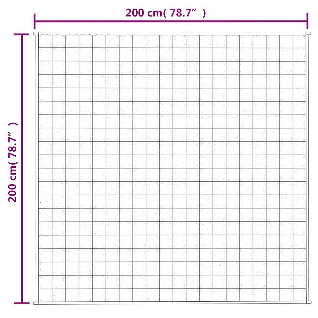 Kék szövet súlyozott takaró 200 x 200 cm 13 kg 7