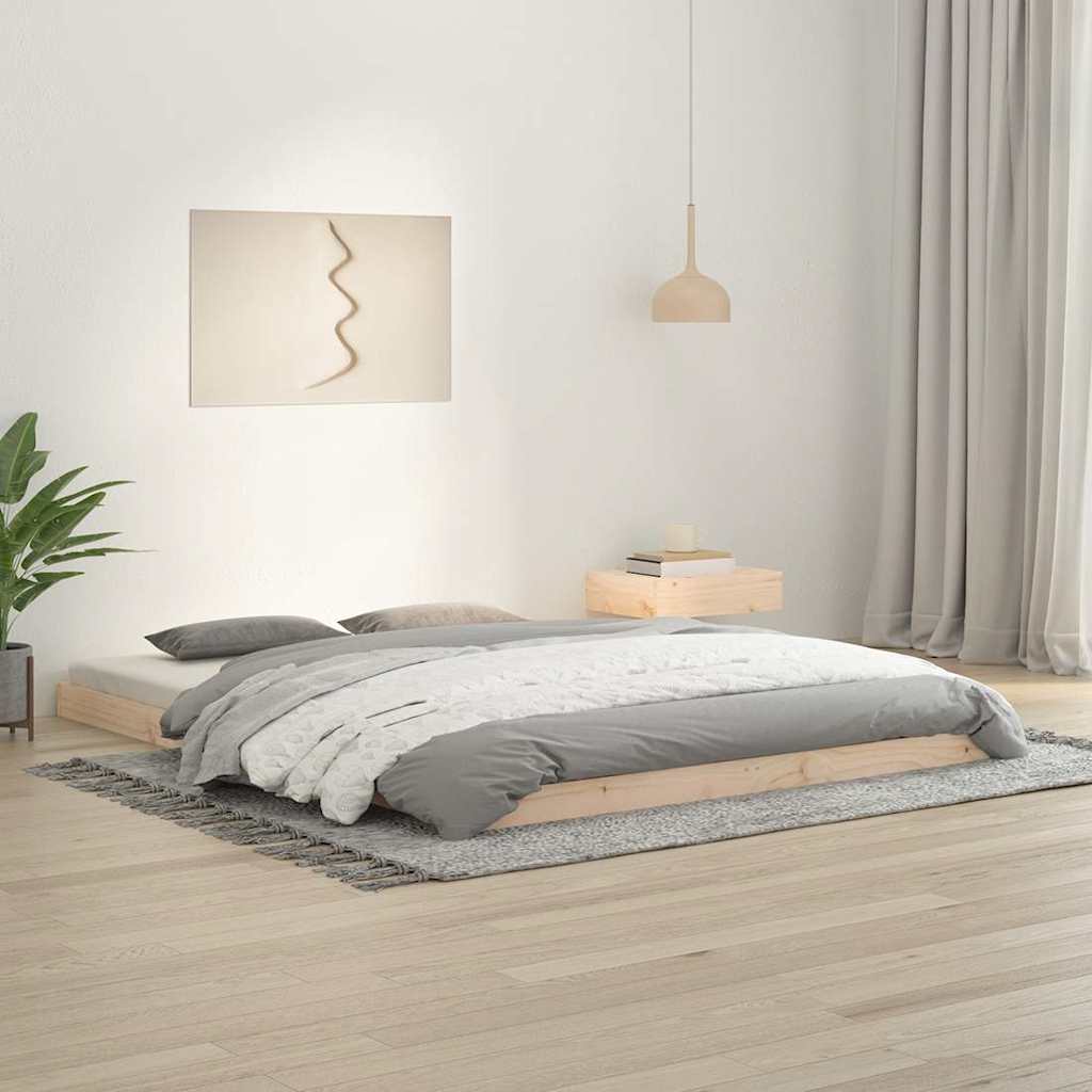 Tömör fenyőfa ágykeret 150 x 200 cm King Size