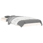 Fehér tömör fenyőfa ágykeret 75 x 190 cm Small Single 3