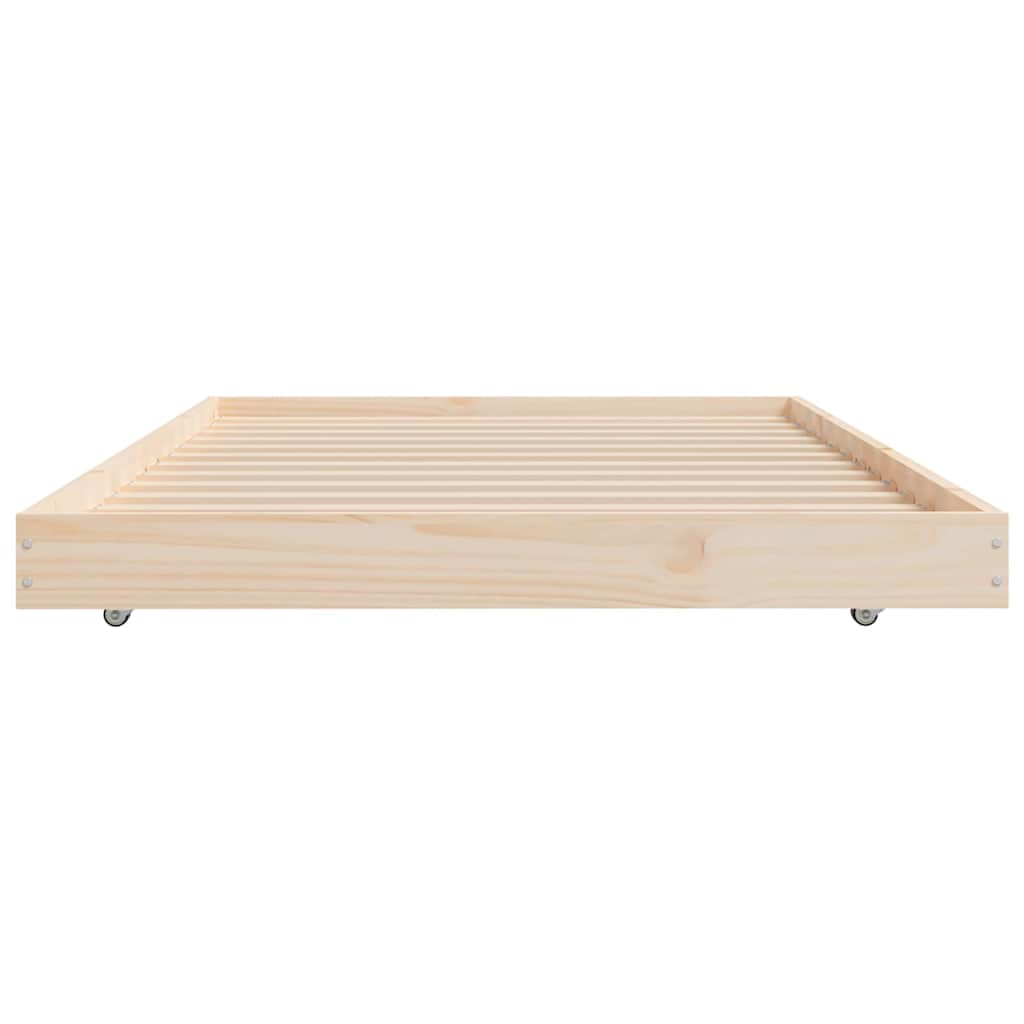 Tömör fenyőfa ágy matrac nélkül 75 x 190 cm 6
