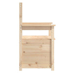 Tömör fenyőfa pad 112,5 x 51,5 x 96,5 cm 7