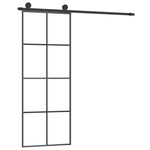 ESG üveg és alumínium tolóajtó fémszerelvény-szettel 76x205 cm 2