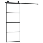 ESG üveg és alumínium tolóajtó fémszerelvény-szettel 76x205 cm 2