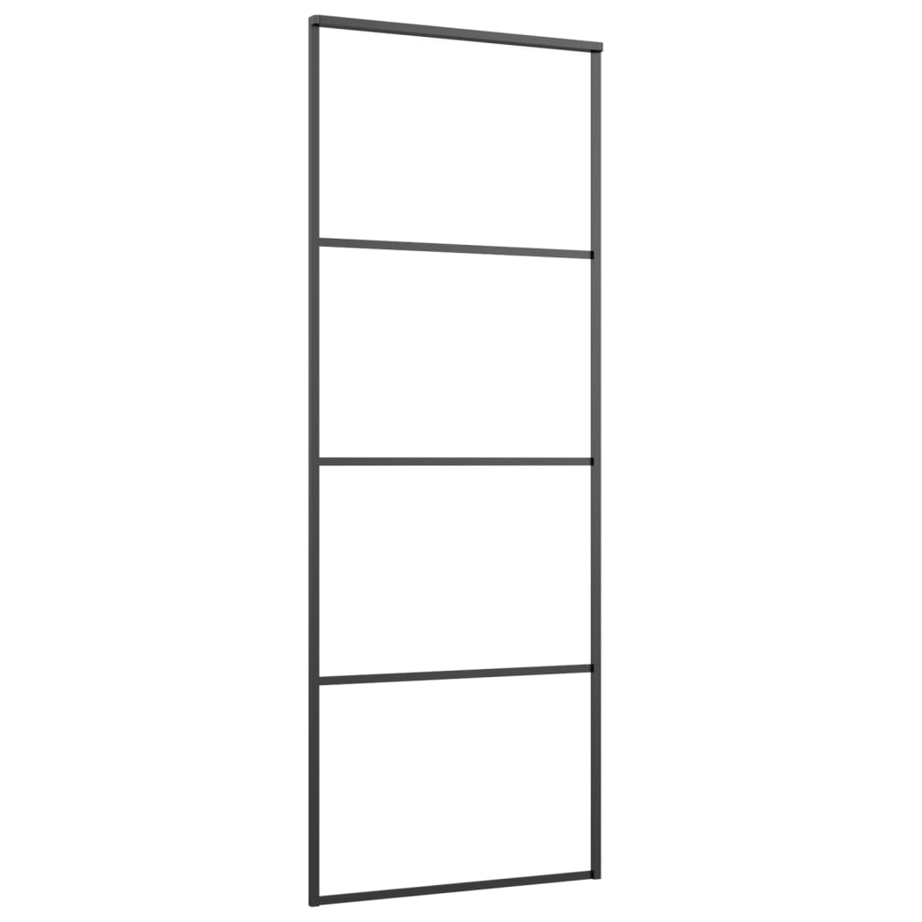 ESG üveg és alumínium tolóajtó fémszerelvény-szettel 76x205 cm 4