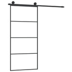 ESG üveg és alumínium tolóajtó fémszerelvény-szettel 90x205 cm 2