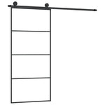 ESG üveg és alumínium tolóajtó fémszerelvény-szettel 90x205 cm 2