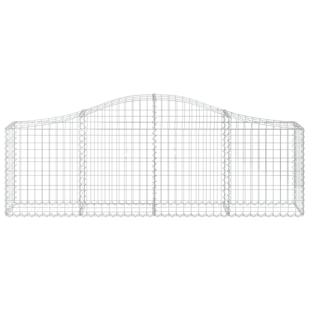 Íves horganyzott vas gabion kosár 200x30x60/80 cm 3
