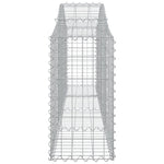 Íves horganyzott vas gabion kosár 200x30x60/80 cm 4