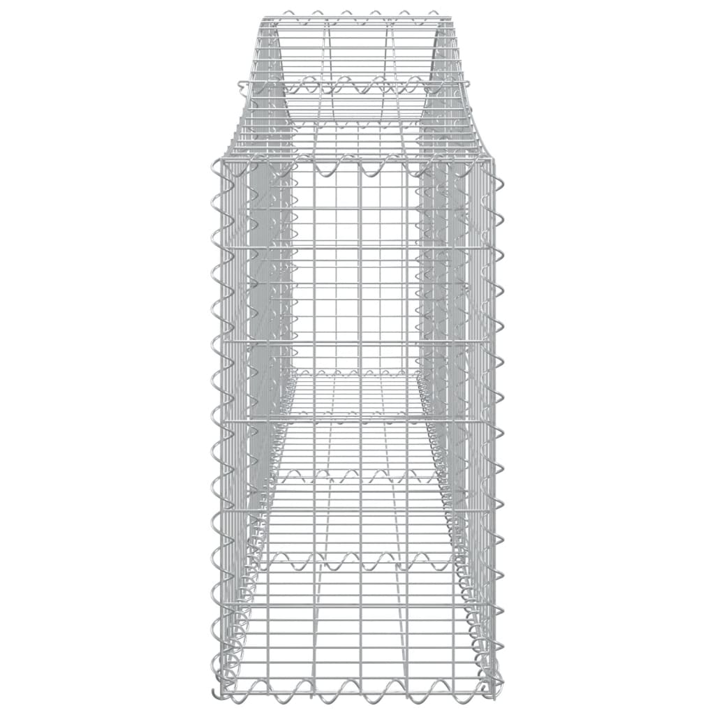Íves horganyzott vas gabion kosár 200x30x60/80 cm 4