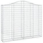 Íves horganyzott vas gabion kosár 200x30x160/180 cm 2