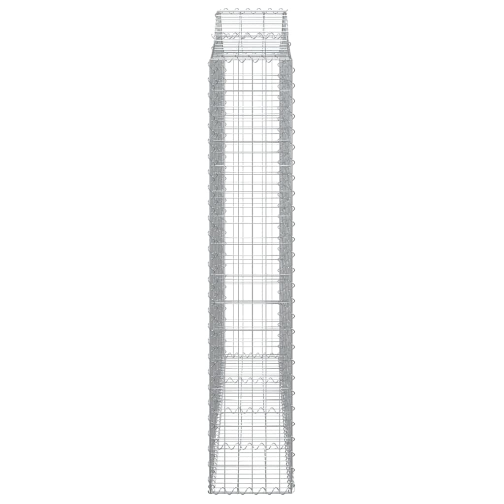 Íves horganyzott vas gabion kosár 200x30x160/180 cm 4
