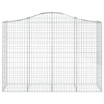 Íves horganyzott vas gabion kosár 200x50x140/160 cm 3