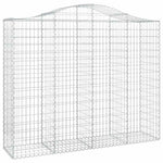Íves horganyzott vas gabion kosár 200x50x160/180 cm 2