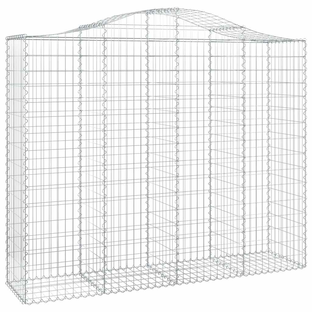 Íves horganyzott vas gabion kosár 200x50x160/180 cm 2