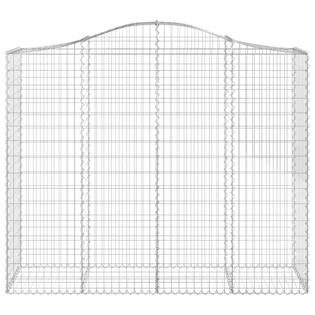 Íves horganyzott vas gabion kosár 200x50x160/180 cm 3
