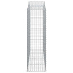Íves horganyzott vas gabion kosár 200x50x160/180 cm 4