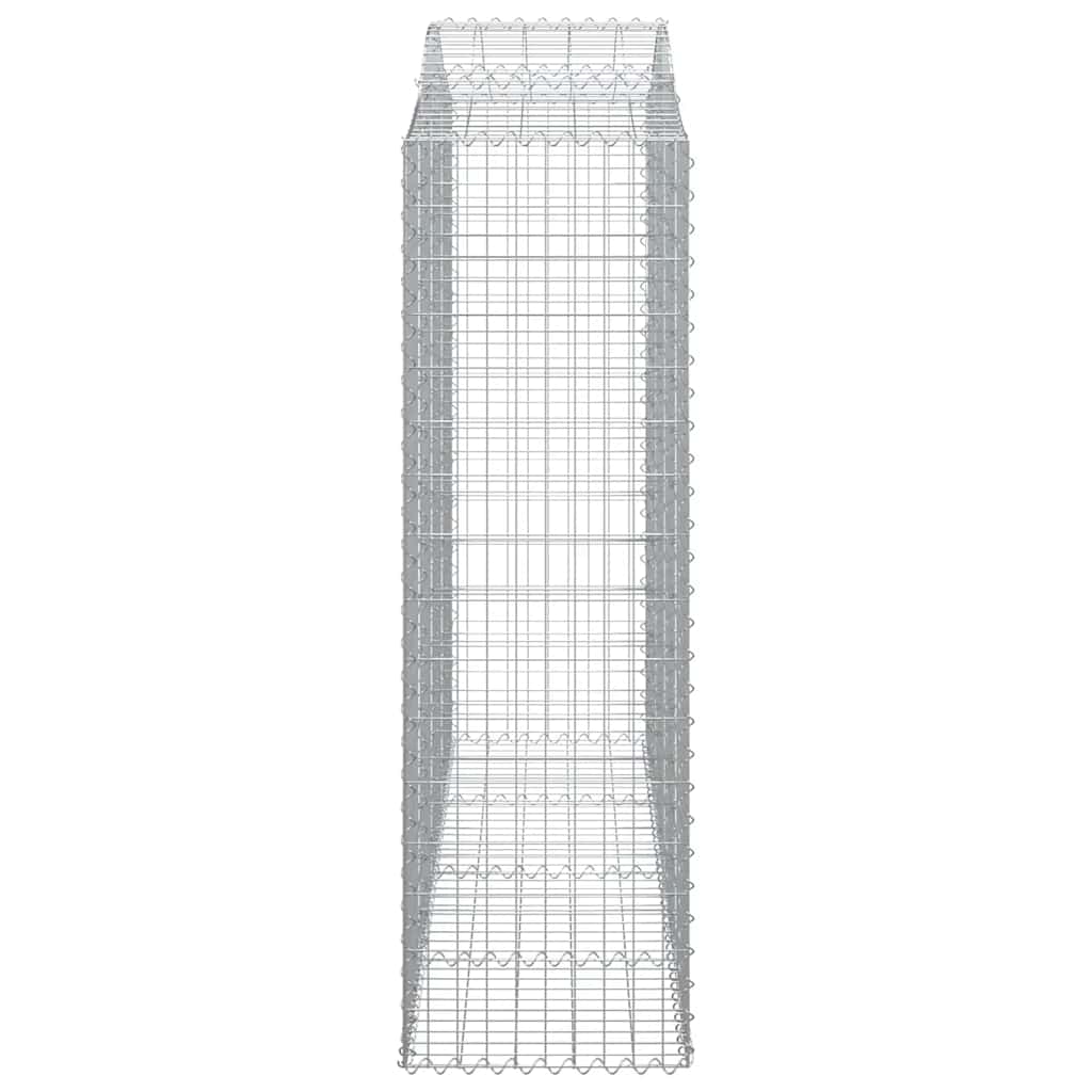 Íves horganyzott vas gabion kosár 200x50x160/180 cm 4