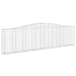 Íves horganyzott vas gabion kosár 400x30x100/120 cm 2
