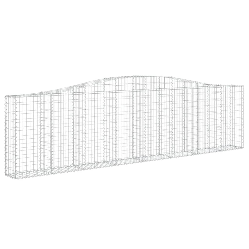 Íves horganyzott vas gabion kosár 400x30x100/120 cm 2