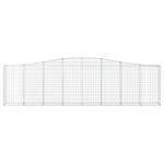 Íves horganyzott vas gabion kosár 400x30x100/120 cm 3
