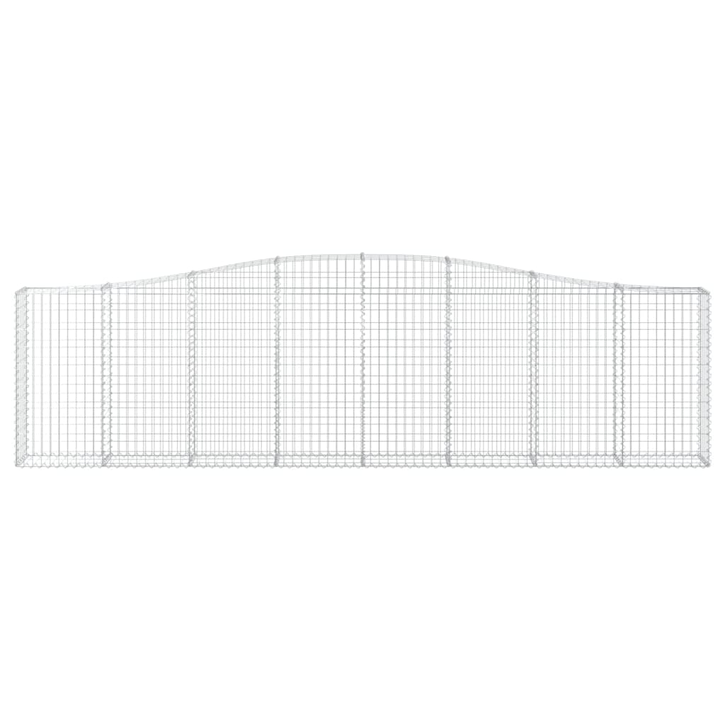 Íves horganyzott vas gabion kosár 400x30x100/120 cm 3