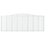 Íves horganyzott vas gabion kosár 400x30x140/160 cm 3