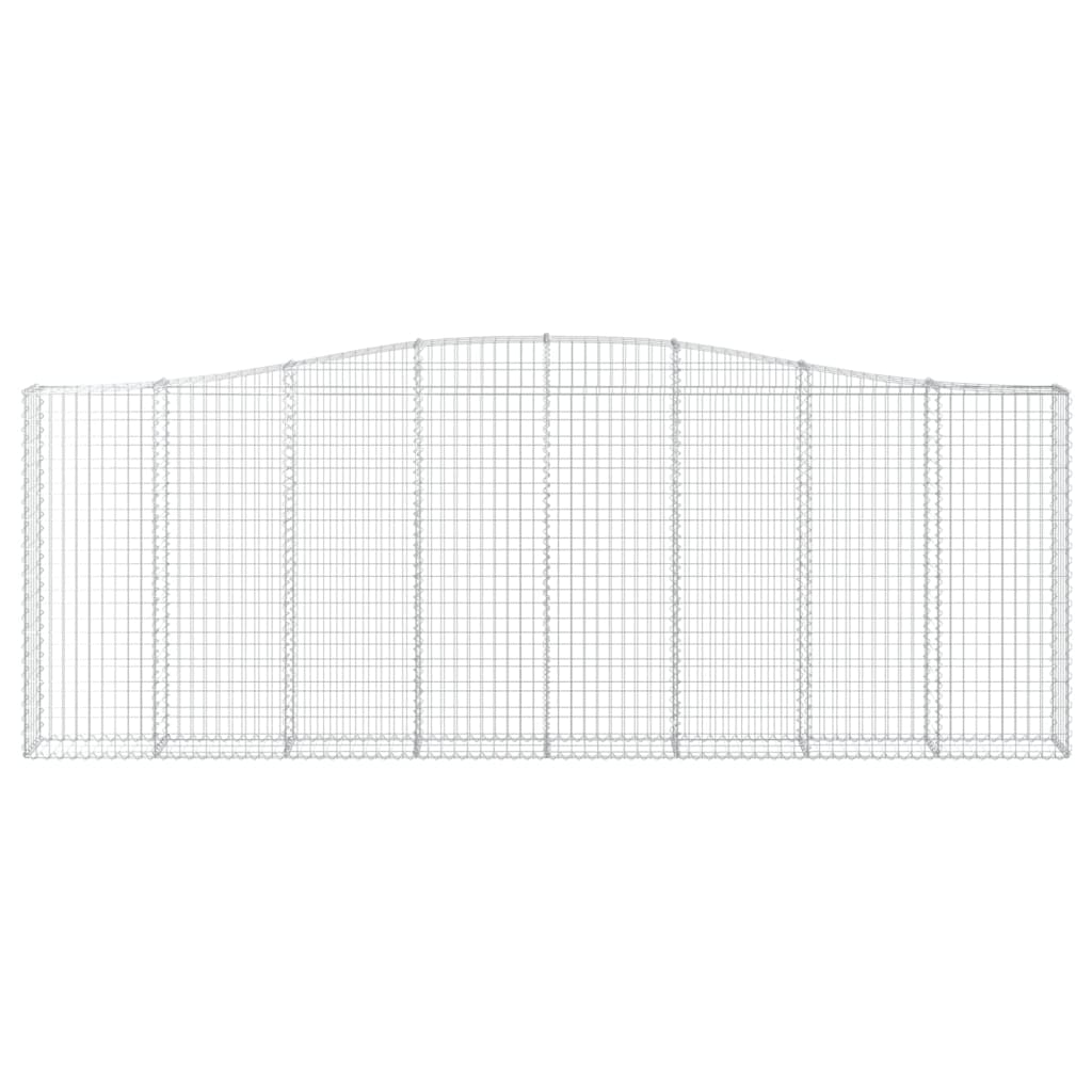 Íves horganyzott vas gabion kosár 400x30x140/160 cm 3