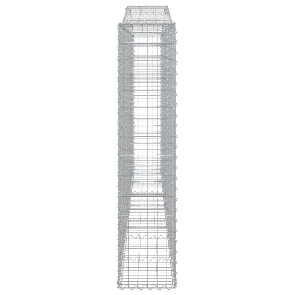 Íves horganyzott vas gabion kosár 400x30x140/160 cm 4