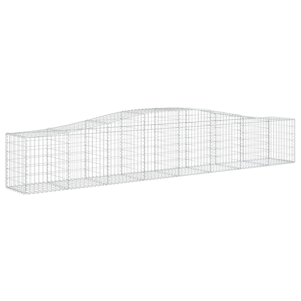 Íves horganyzott vas gabion kosár 400x50x60/80 cm 2