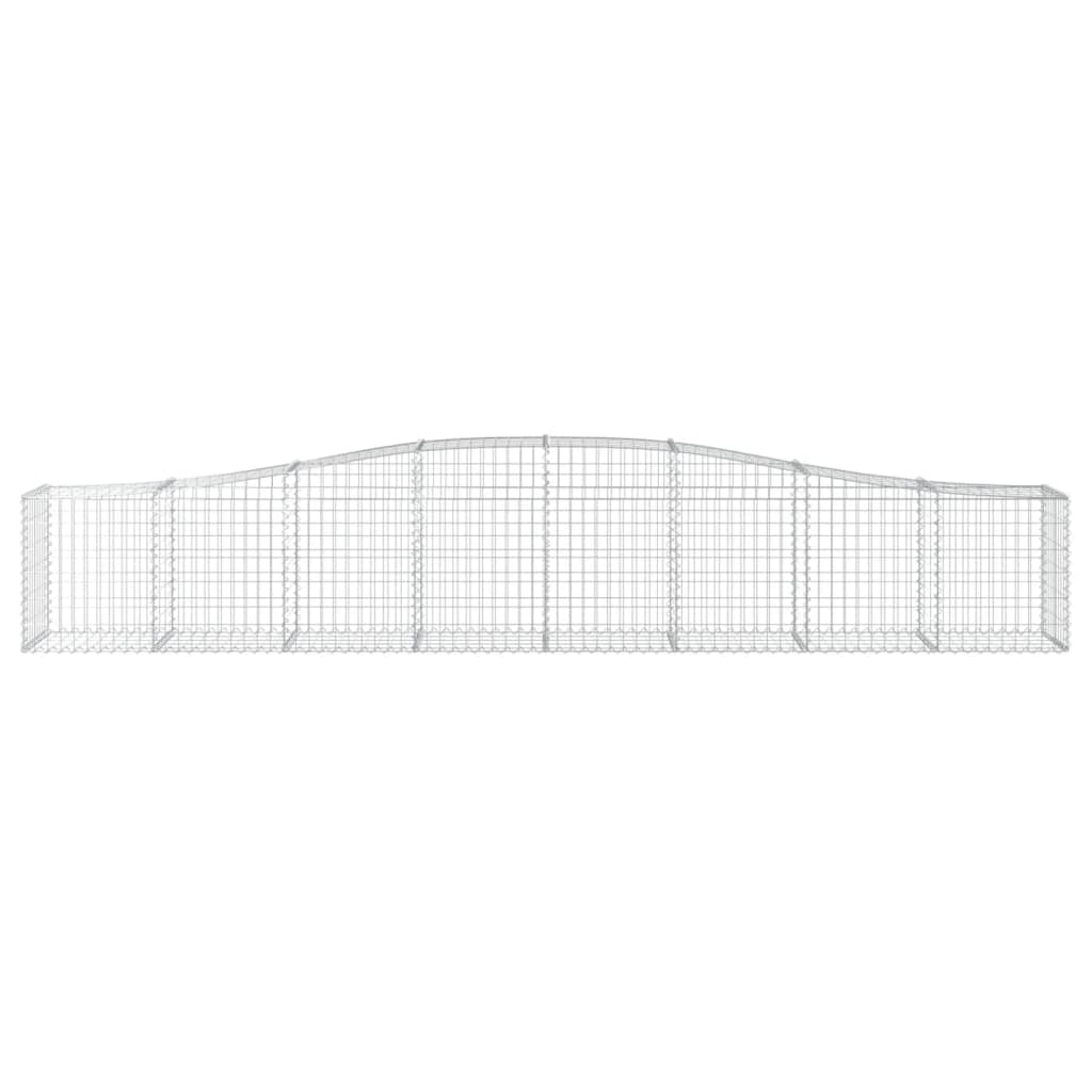 Íves horganyzott vas gabion kosár 400x50x60/80 cm 3