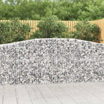 Íves horganyzott vas gabion kosár 400x50x100/120 cm