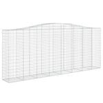 Íves horganyzott vas gabion kosár 400x50x160/180 cm 2