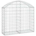 Íves horganyzott vas gabion kosár 100x30x80/100 cm 2